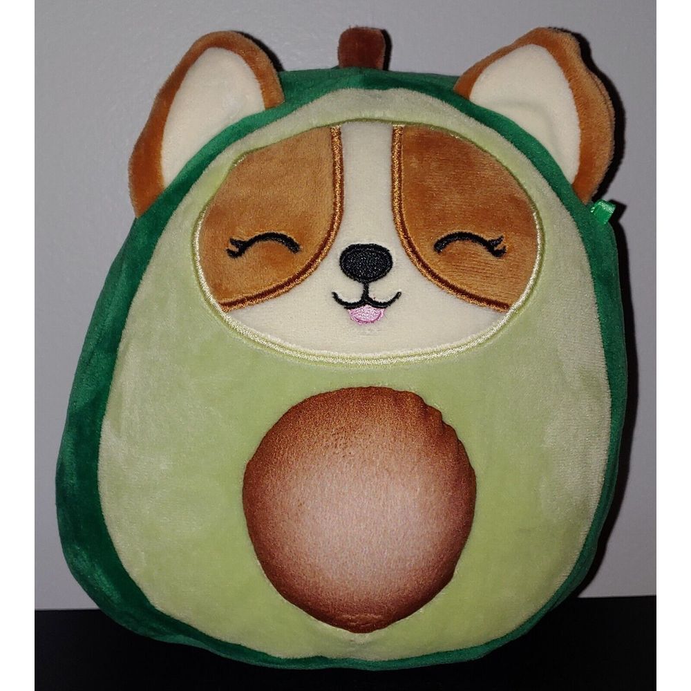 Squishmallow Regina Corgi In Avocado Outfit 7" Plush Kelly Toy Dog